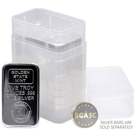 metal coin storage box|5 oz silver bar storage.